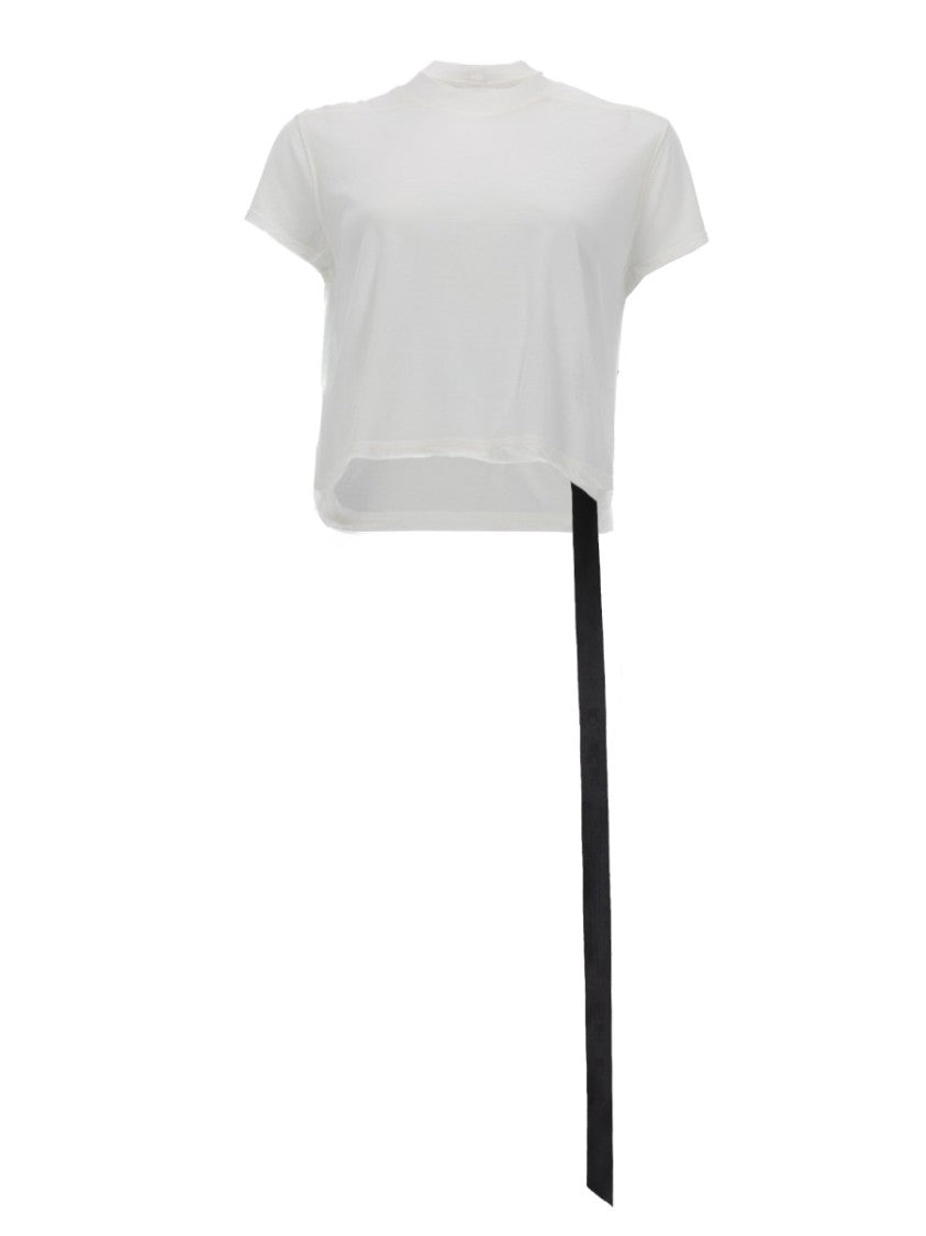 Drkshdw By Rick Owens Cropped Small Level T Ribbon T-Shirt