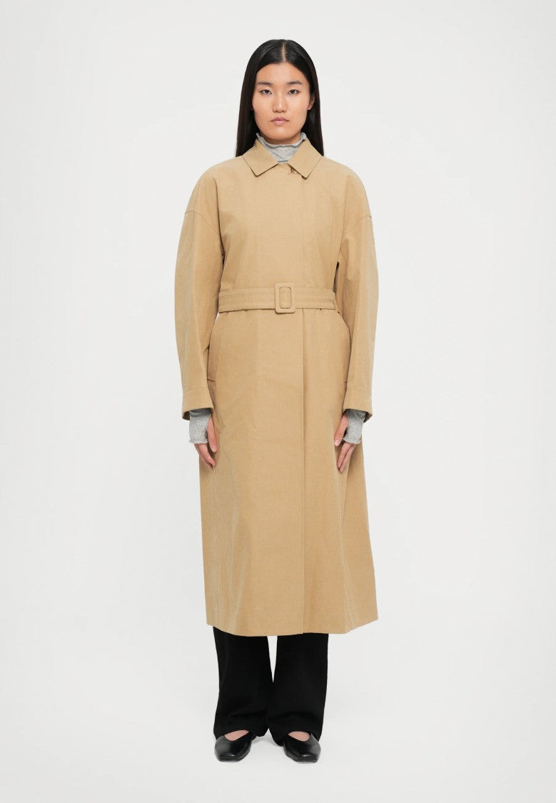Max Mara Knee-Length Trench Coat With Classic Collar