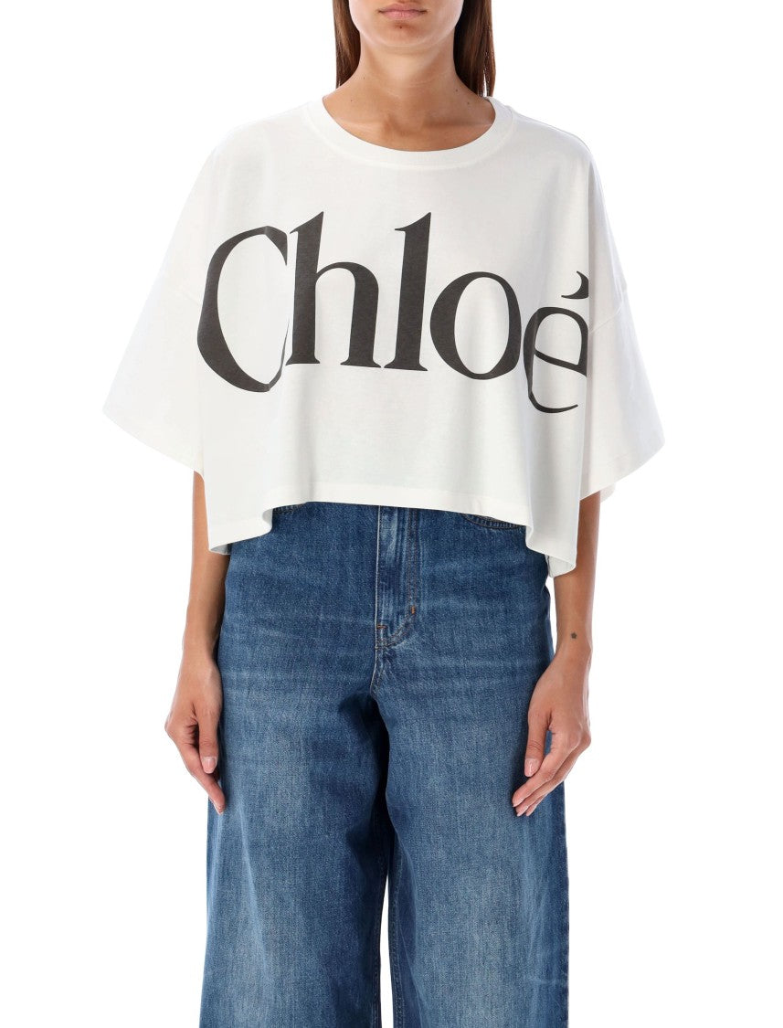 Chloé Organic Cotton Oversized Logo T-Shirt