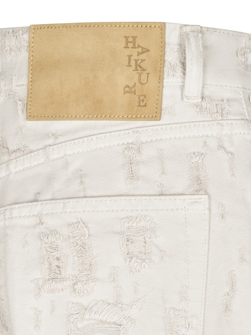 Haikure Distressed Wide-Leg Trousers With Vintage Appeal