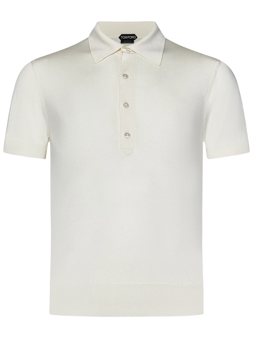 Tom Ford Short-Sleeved Polo Shirt In Silk-Viscose Blend