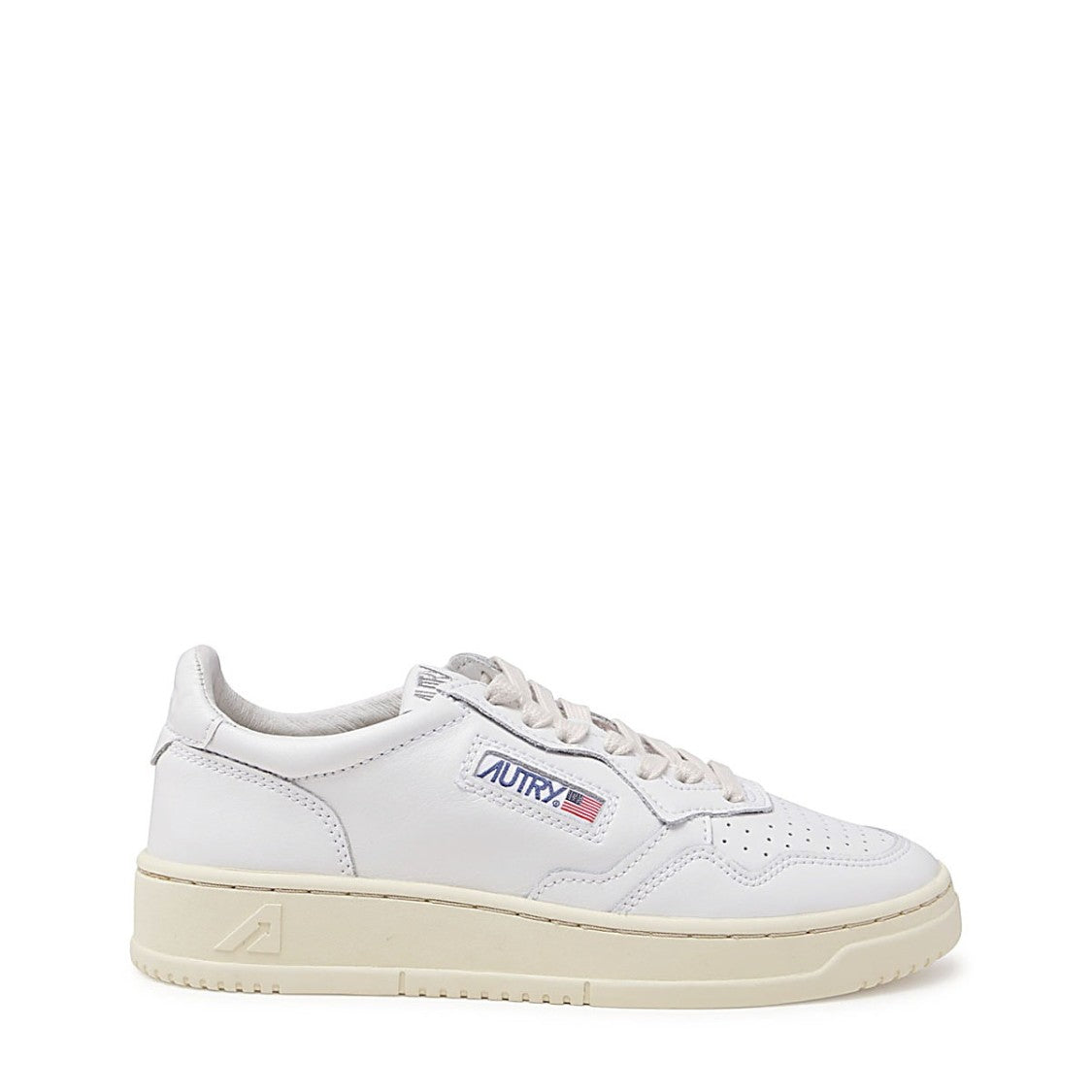 Autry White Leather Medalist Low Sneakers