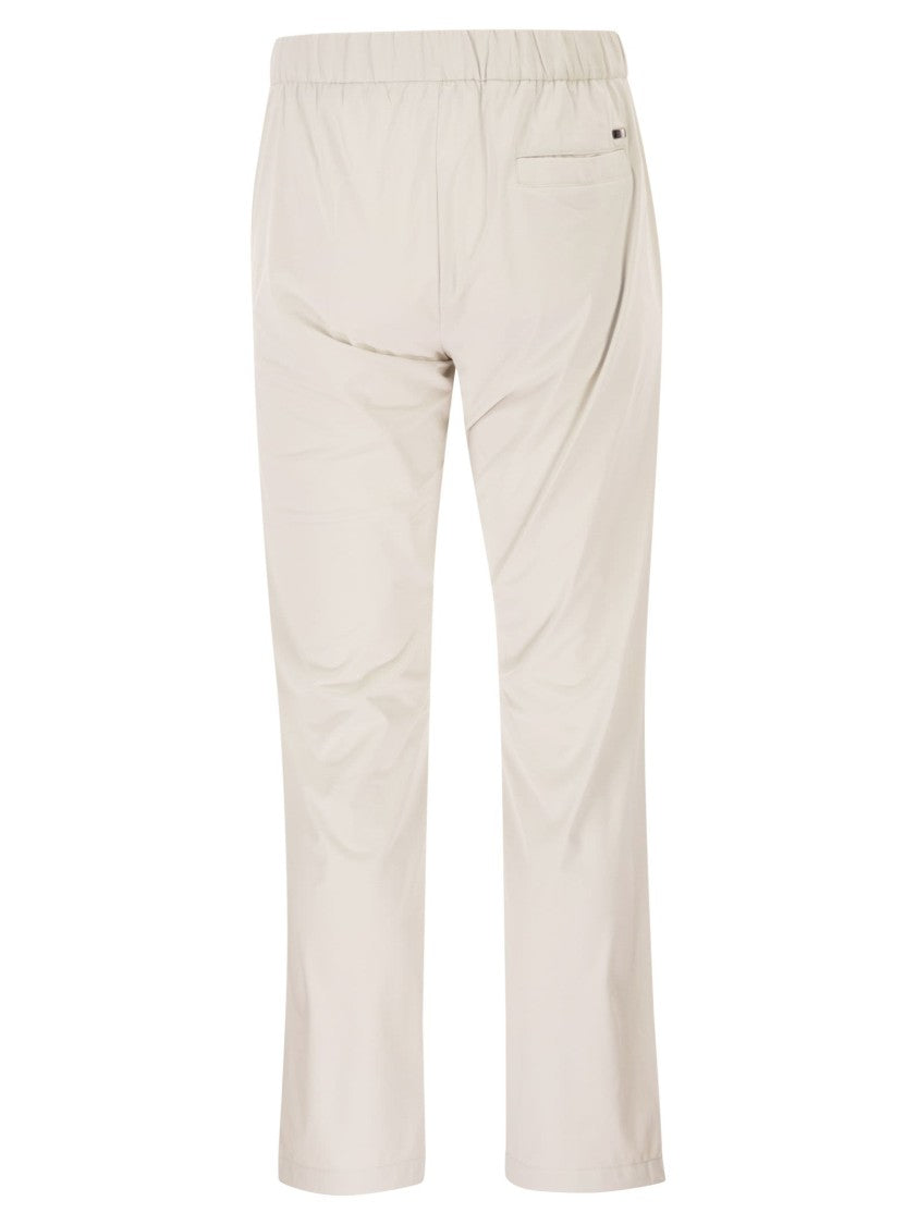 Herno Stretch Techno-Nylon Jogger Trousers With Pleats