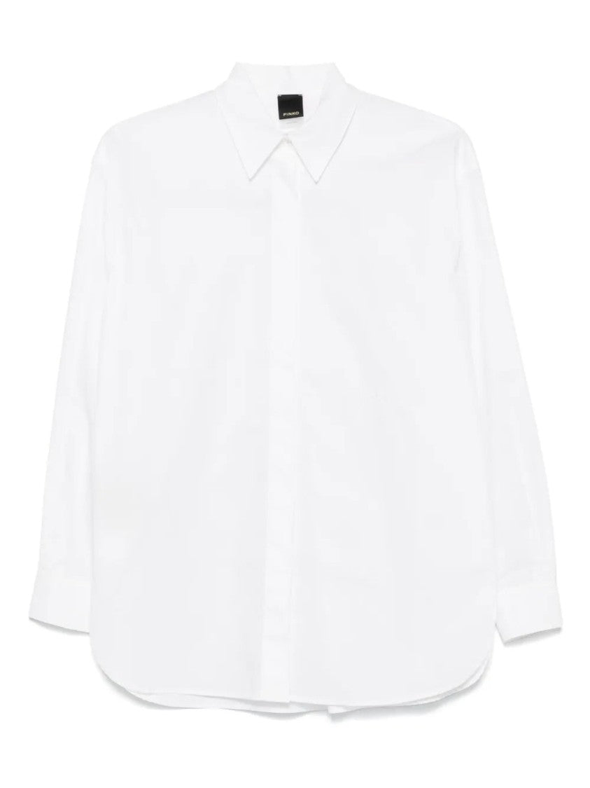 Pinko Long Sleeve Shirt With Pointed Collar