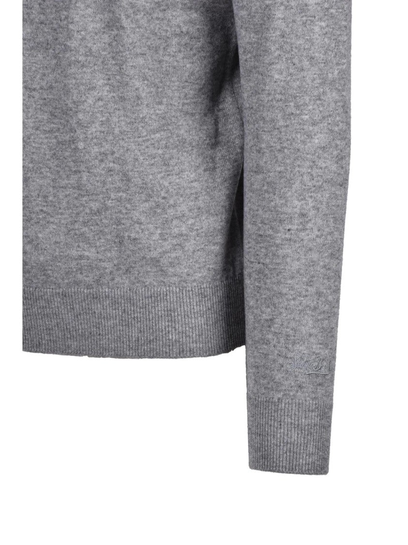 Mc2 Saint Barth Sophisticated Merino Wool And Cashmere Blend Sweater