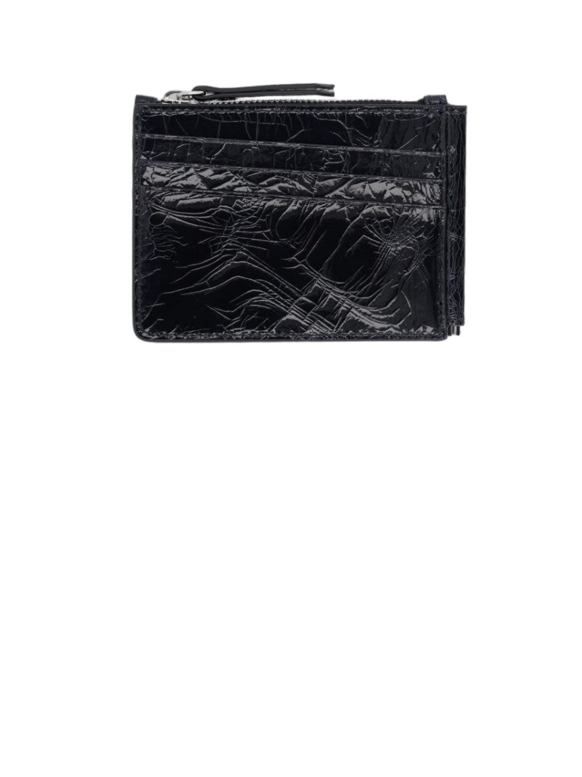 Maison Margiela Four Stitches Glossy Black Cowhide Wallet