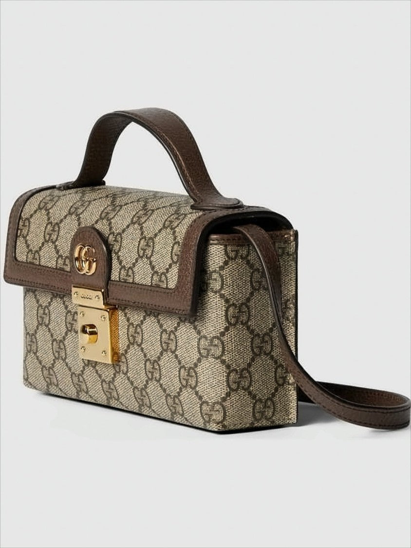 Gucci Rectangular Canvas Shoulder Bag