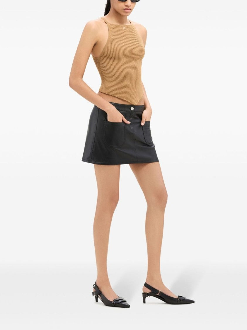 Courrèges Fine Ribbed Sleeveless Top