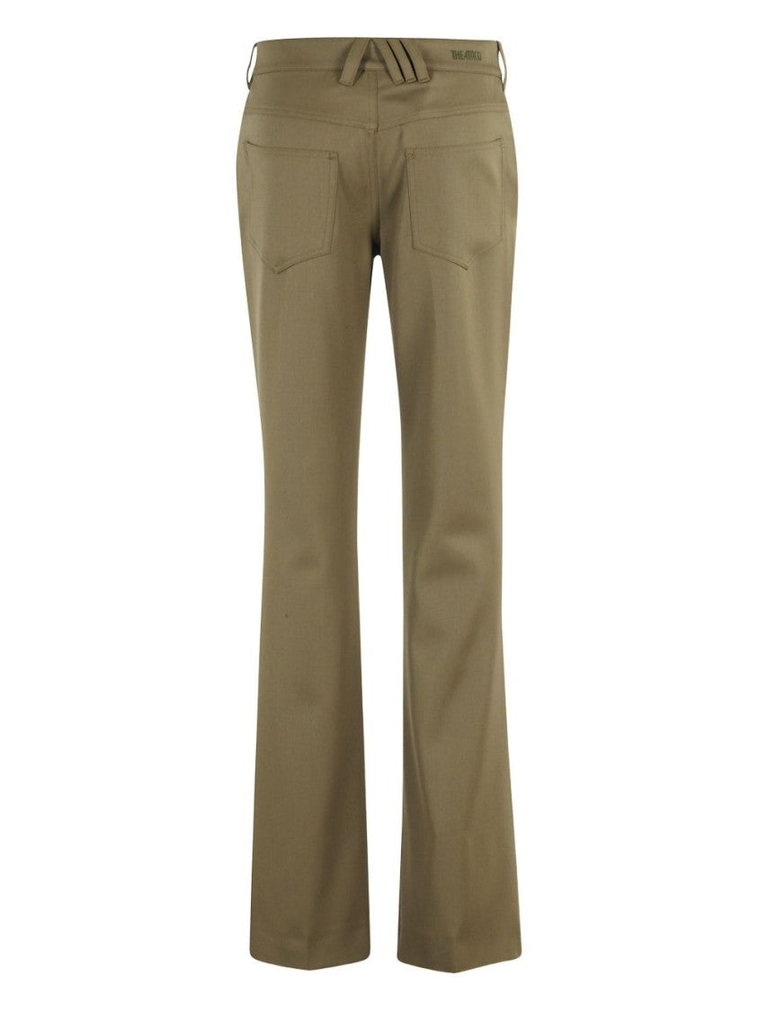 The Attico Straight-Leg Trousers With Mid-Rise Waist
