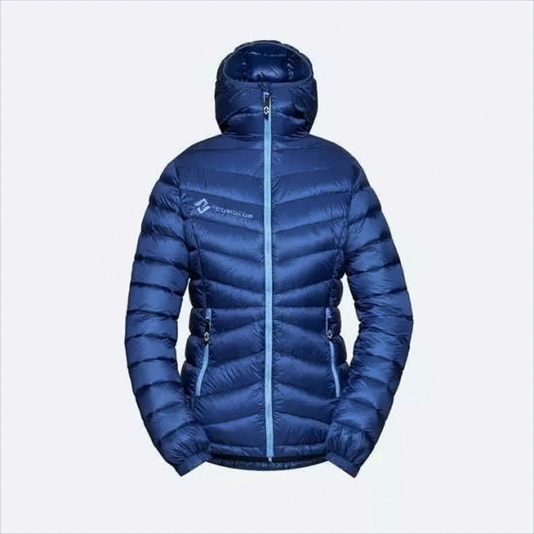 Cumulus Padded Jacket With Chevron Stitching And High Collar