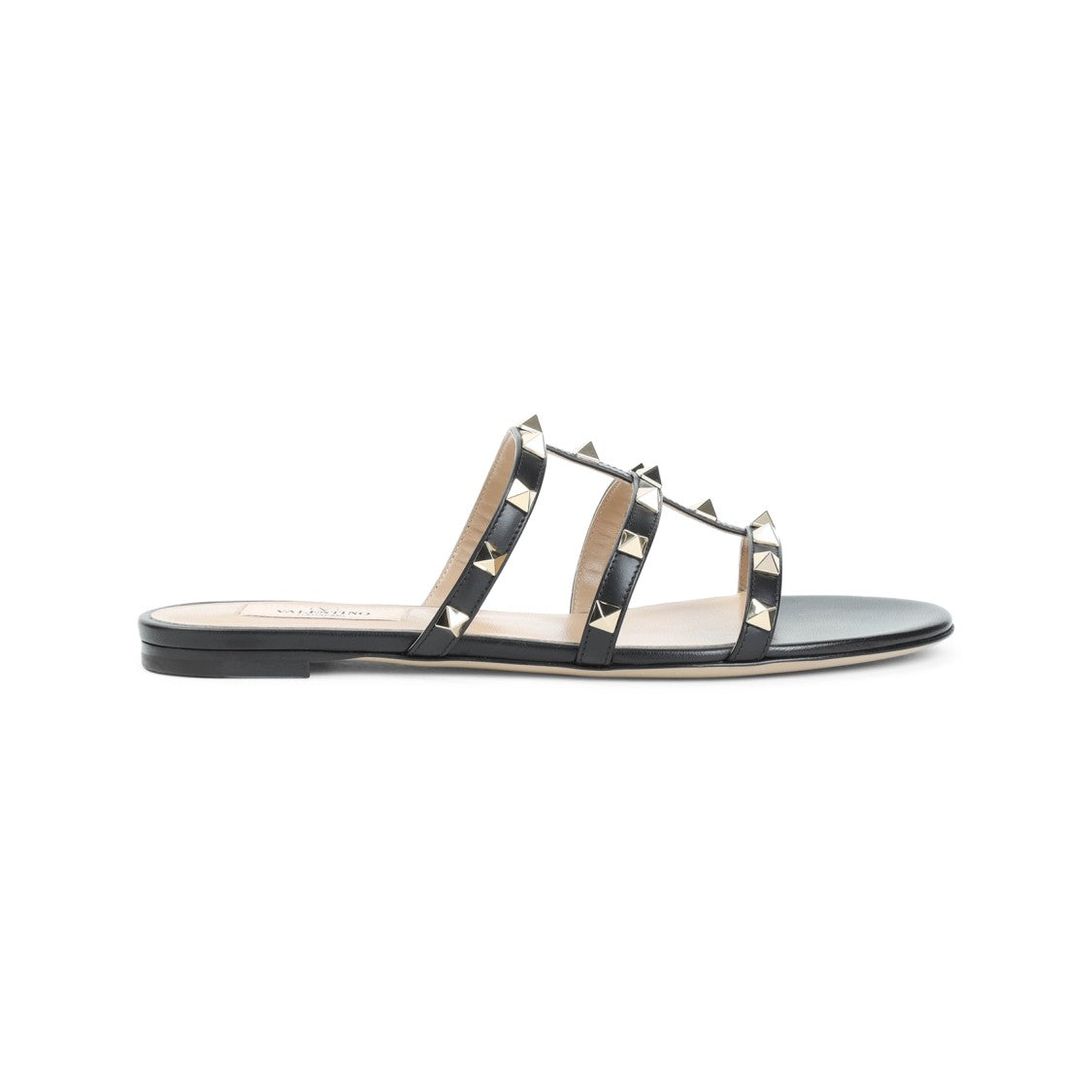 Valentino Black Leather Sandals