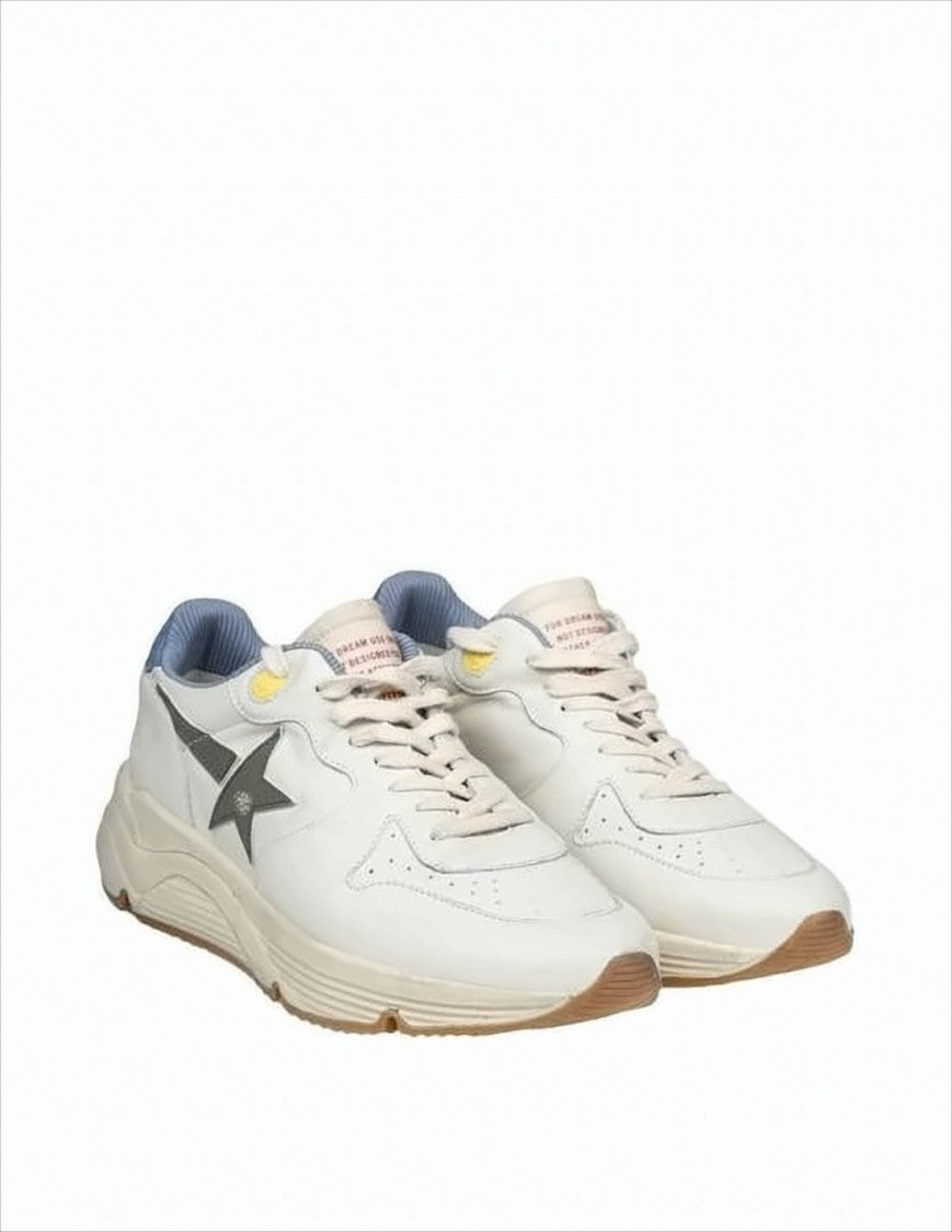Golden Goose Low-Top Leather Sneakers With Vintage Accents