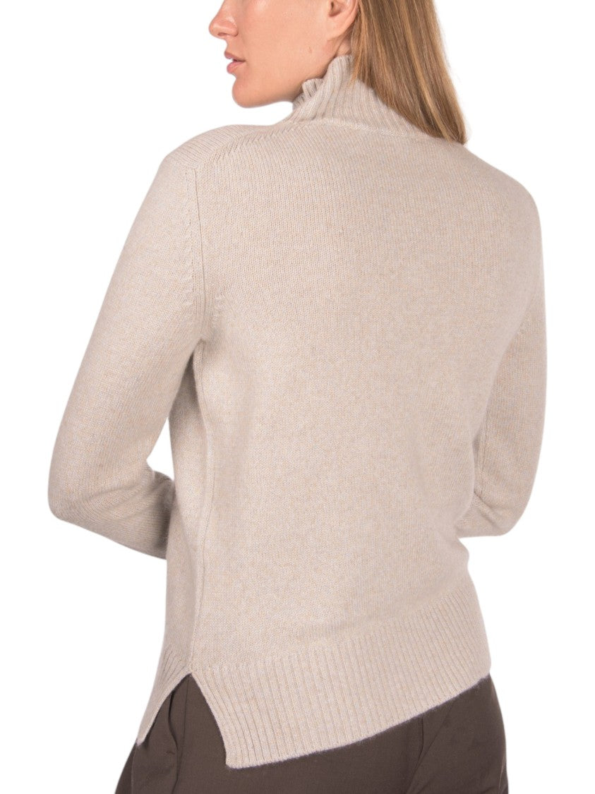 Gran Sasso 2-Ply Mock Neck Cashmere Sweater