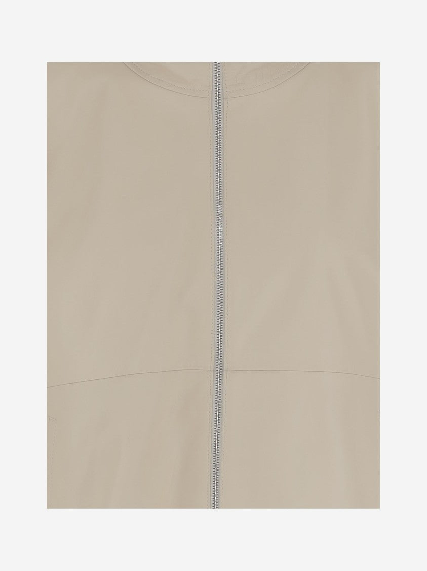 Yves Salomon Leather Jacket With Hood