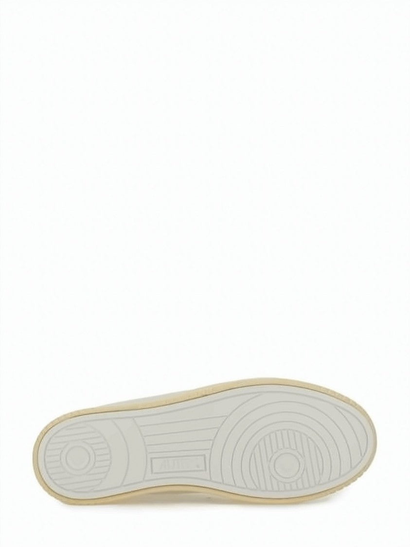 Autry Napa Leather Mule-Sneakers With Perforated Toe