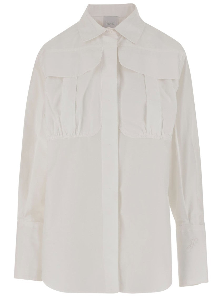 Patou Cotton Shirt With Maxi Pockets