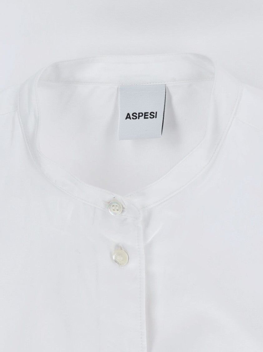Aspesi Korean Collar Shirt – White