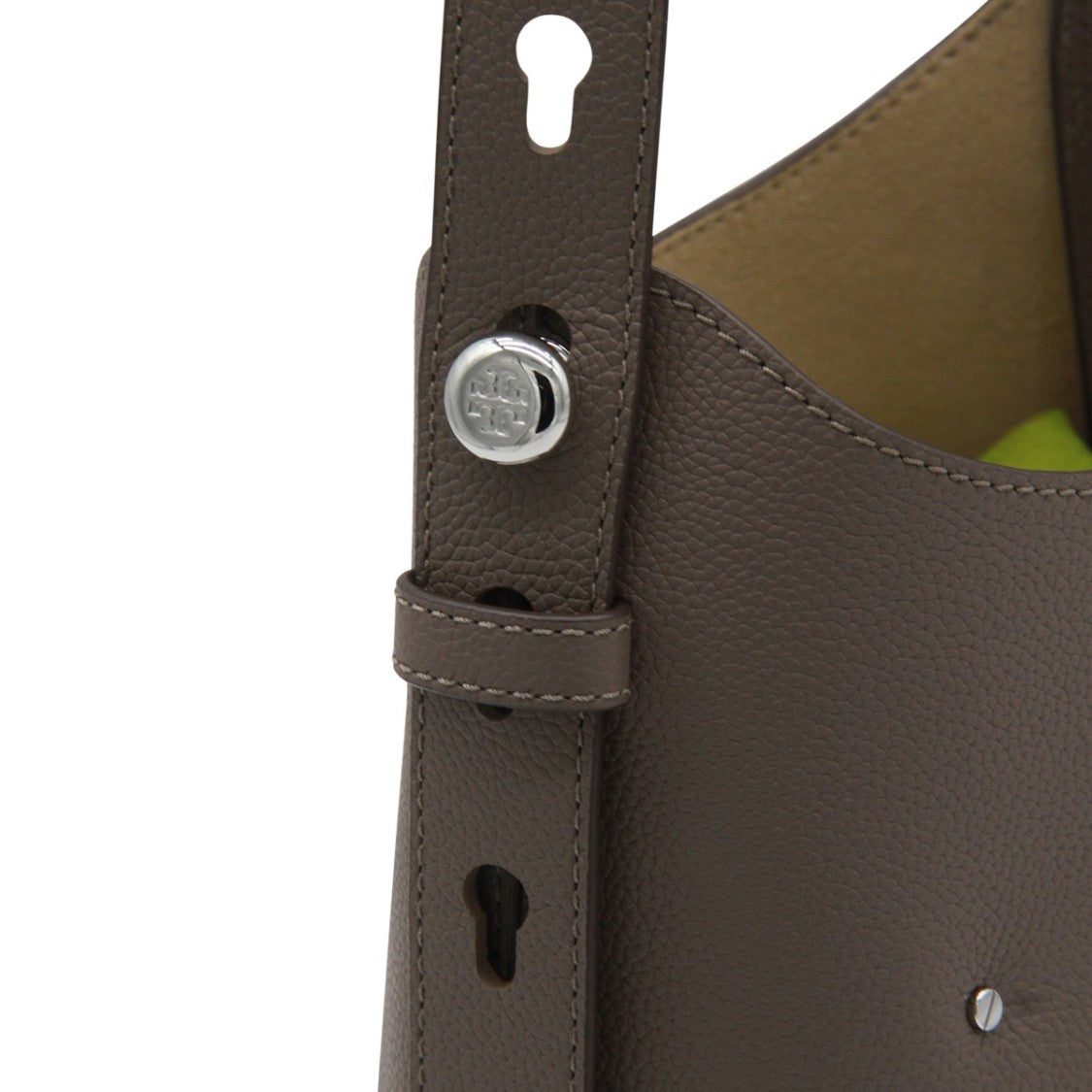 Tory Burch Structured Brown Shoulder Bag With Adjustable Strap