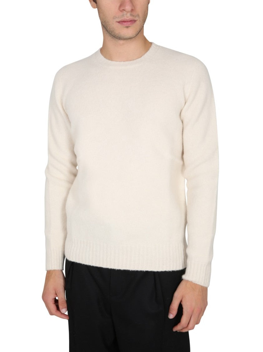 Drumohr Grey Crewneck Knit Sweater