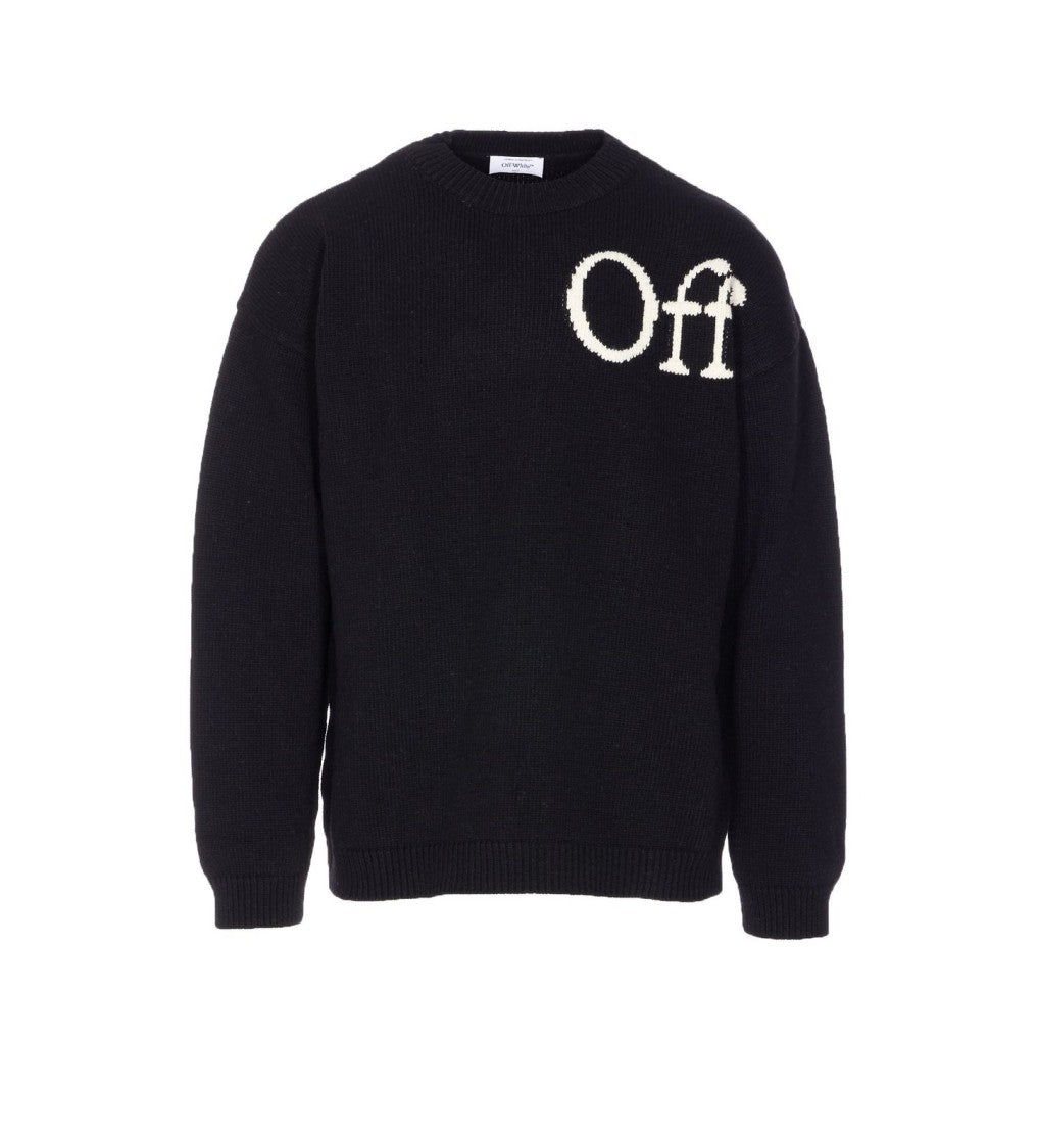 Off-White Bookish Shared Knit Crewneck Sweater