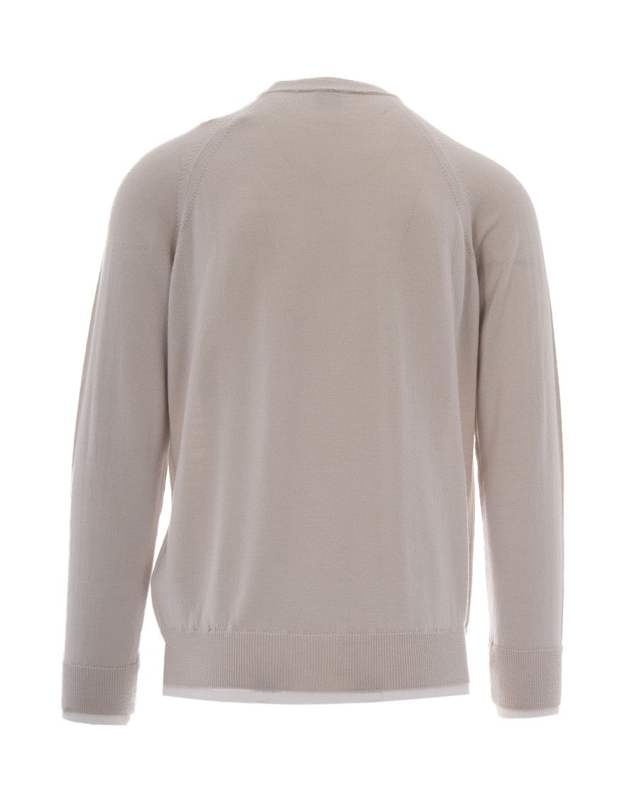 Eleventy Lightweight Knit Sweater With Crew Neckline