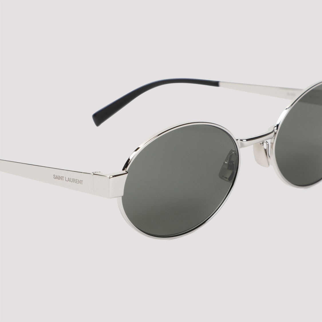Saint Laurent Silver Metal Sunglasses