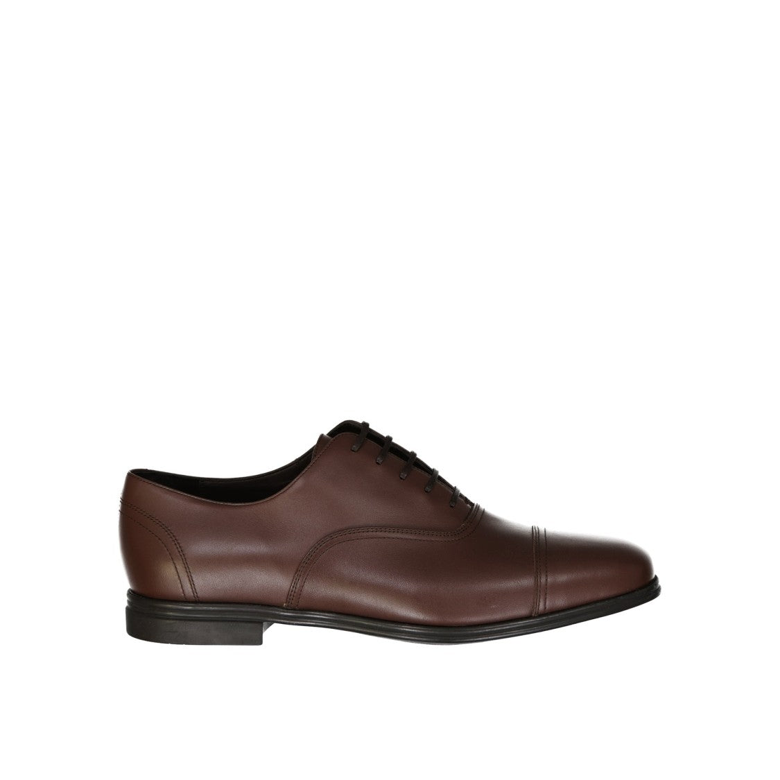 Salvatore Ferragamo Spice Leather Shoes With Polished Finish And Lace-Up Design
