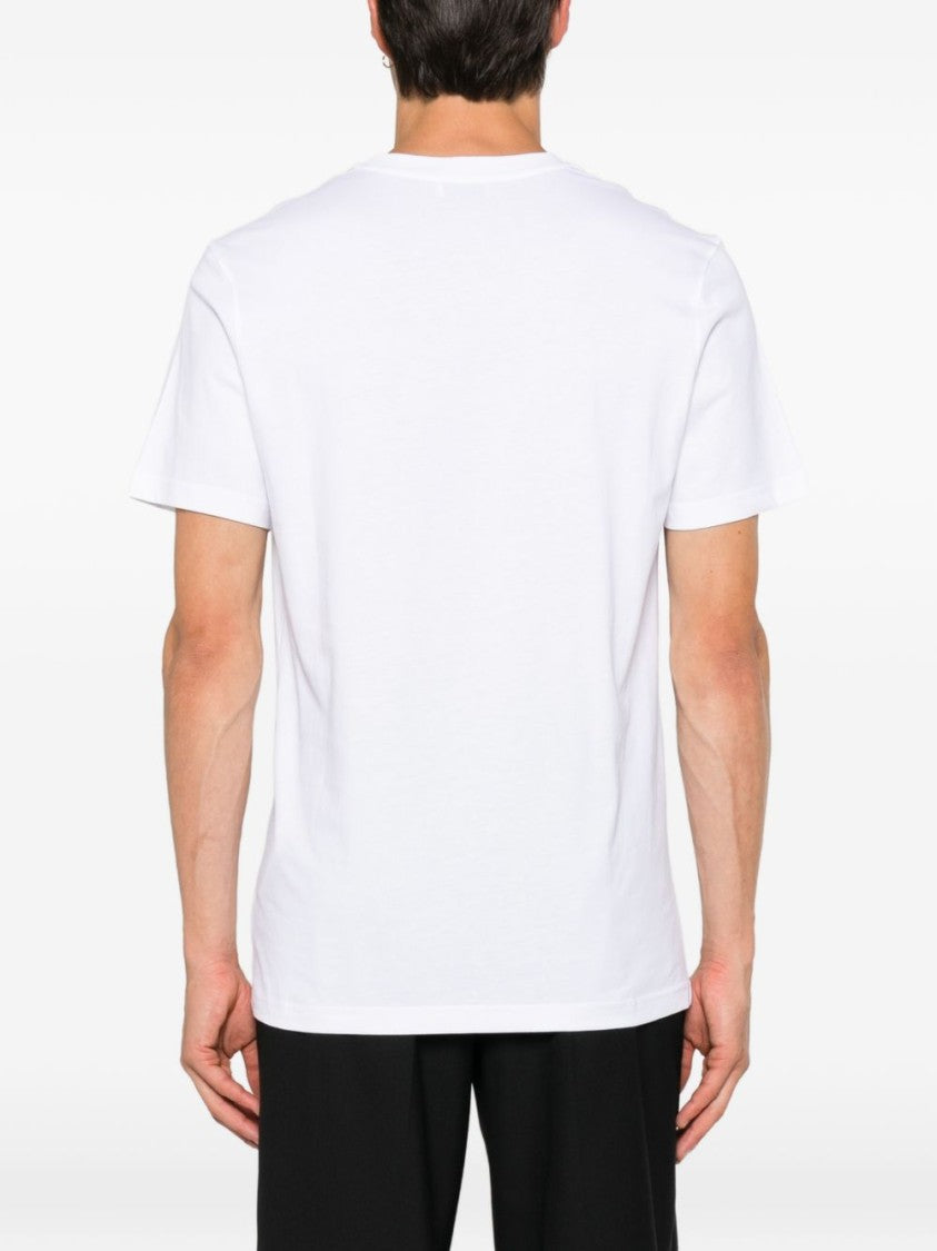 Moschino White Short-Sleeve T-Shirt With Playful Graphic