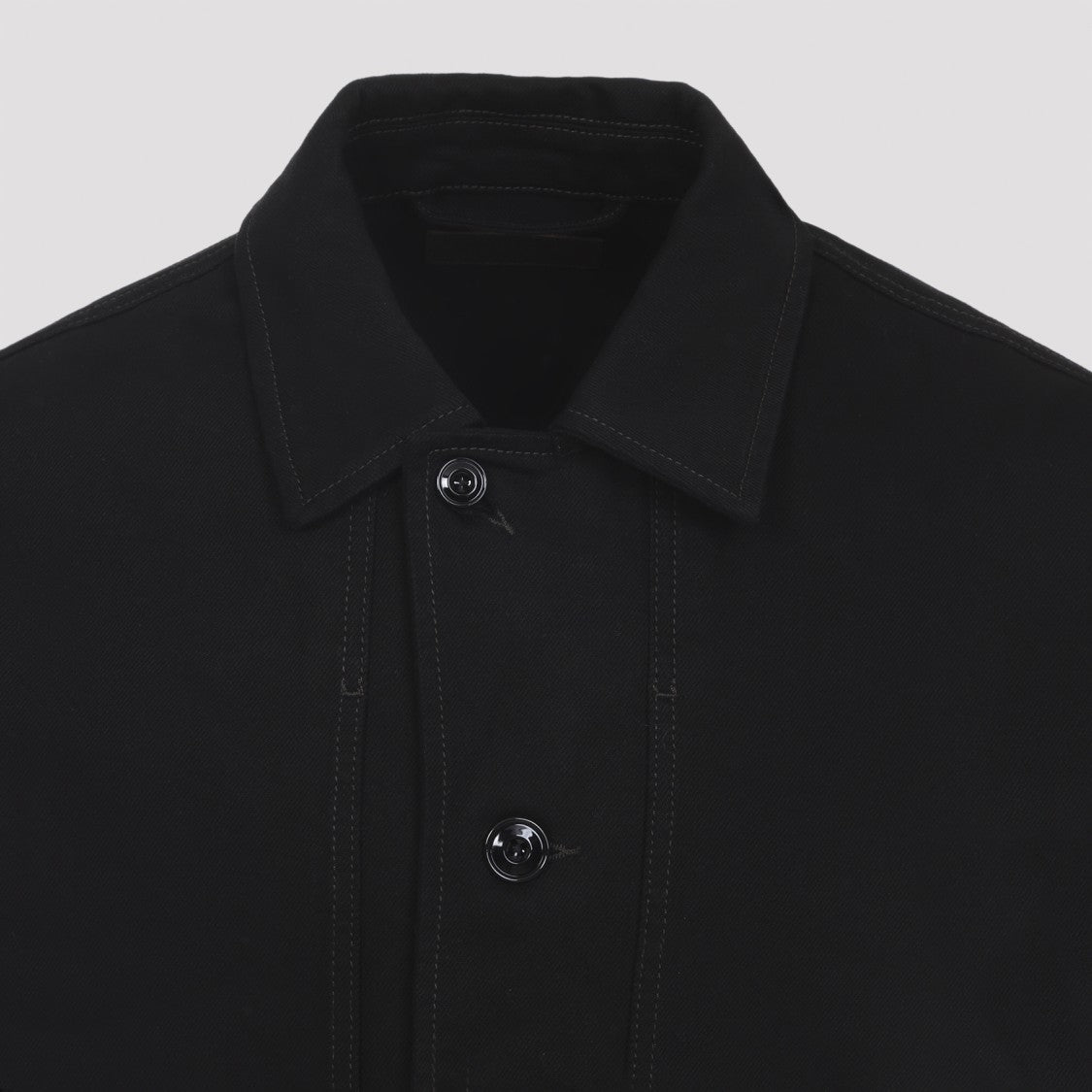 Lemaire Black Cotton Boxy Jacket