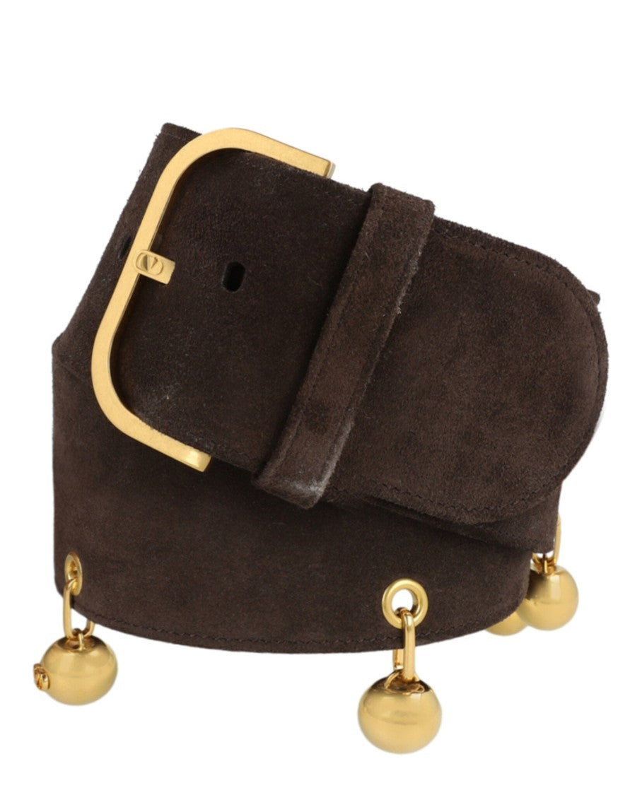 Valentino Wide Suede Belt