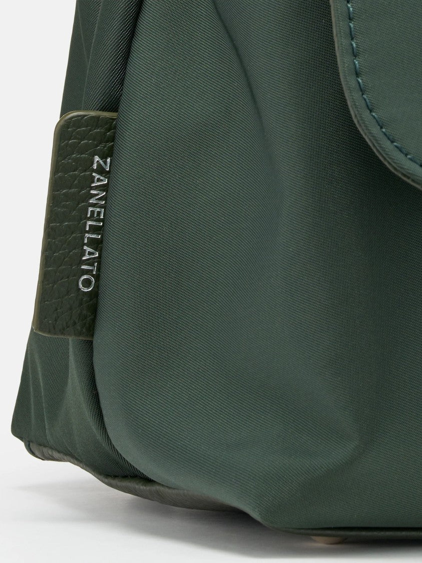 Zanellato Deep Green Silver Turn-Lock Shoulder Bag