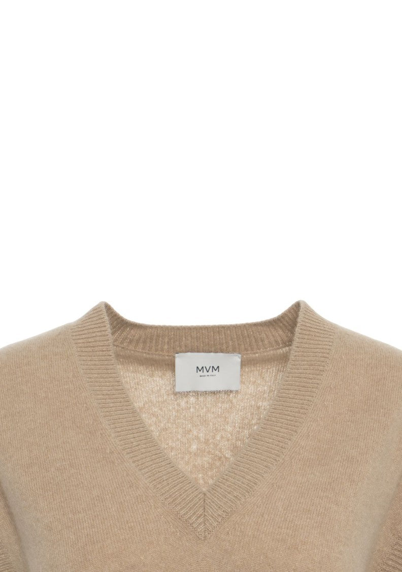 Mvm Ribbed Detail Cashmere Waistcoat