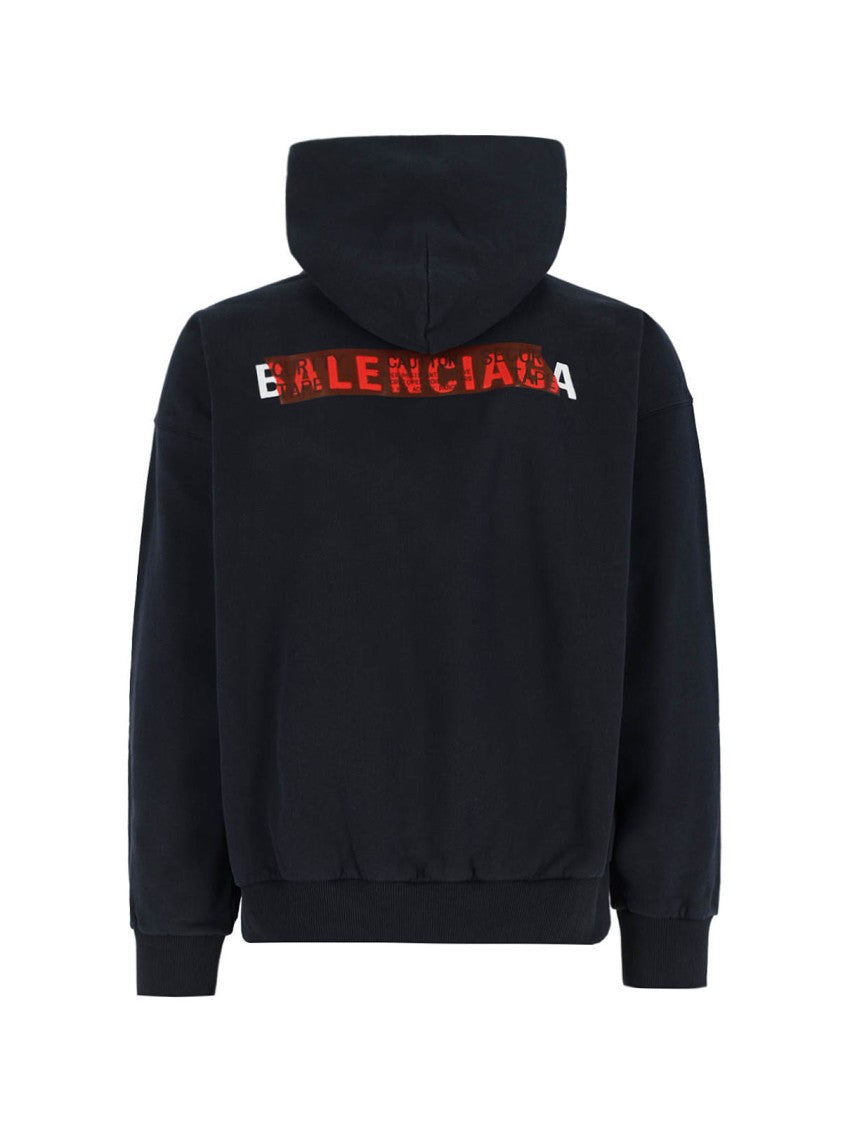 Balenciaga Taped' Hoodie – Black