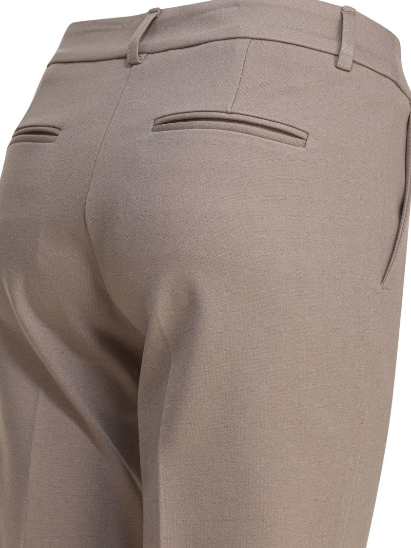 Semper Tailored Viscose Pants With Mid-Rise Waist