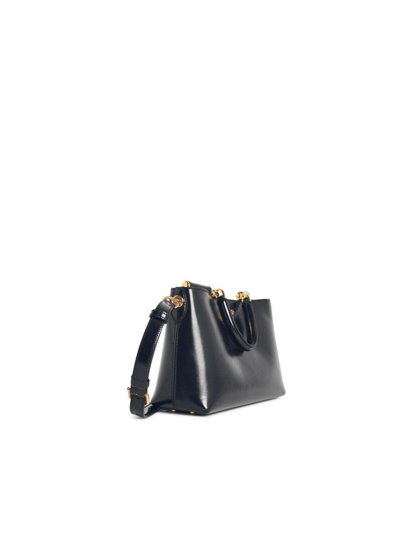 Dolce & Gabbana Large 'My Sicily' Black Leather Bag