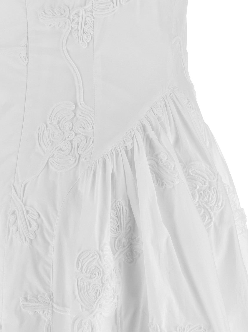 Rotate Birger Christensen Flared Cotton Poplin Dress