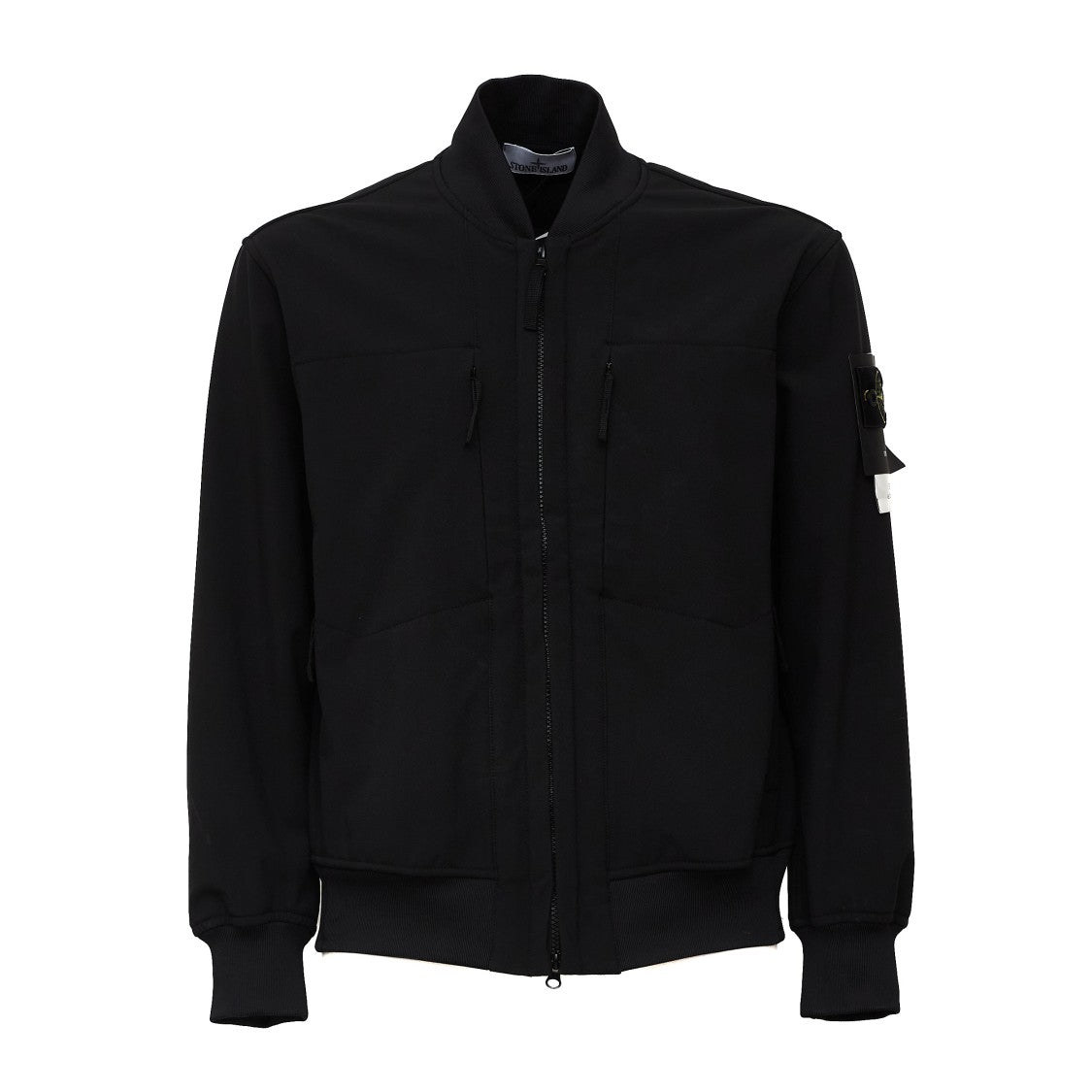 Stone Island Light Bomber Black Zip Lightweight Down Jacket