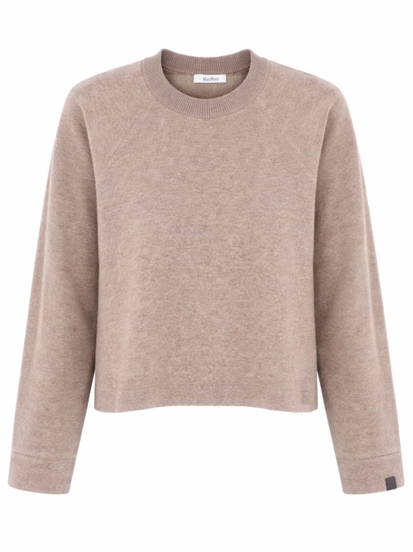 Max Mara Slightly Cropped Cashmere And Virgin Wool Sweater