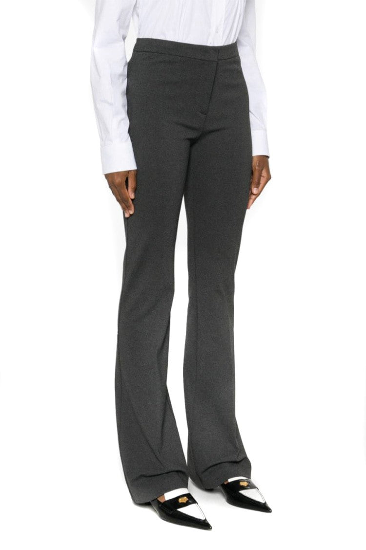 Pinko Viscose-Nylon Blend Flared Trousers