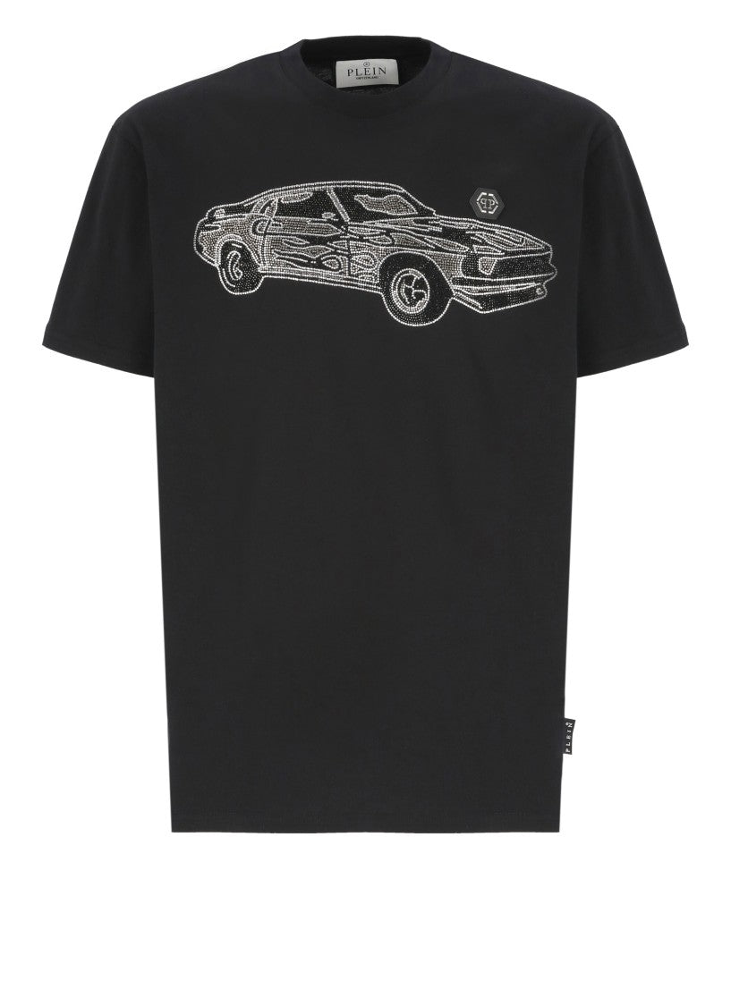 Philipp Plein Black Neck Ss T-Shirt