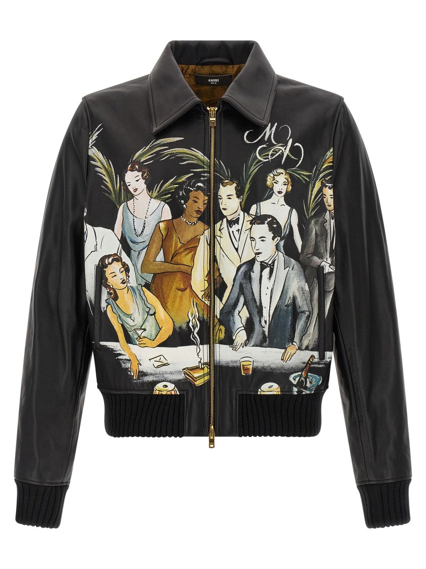 Amiri 'Bar Scene' Bomber Jacket