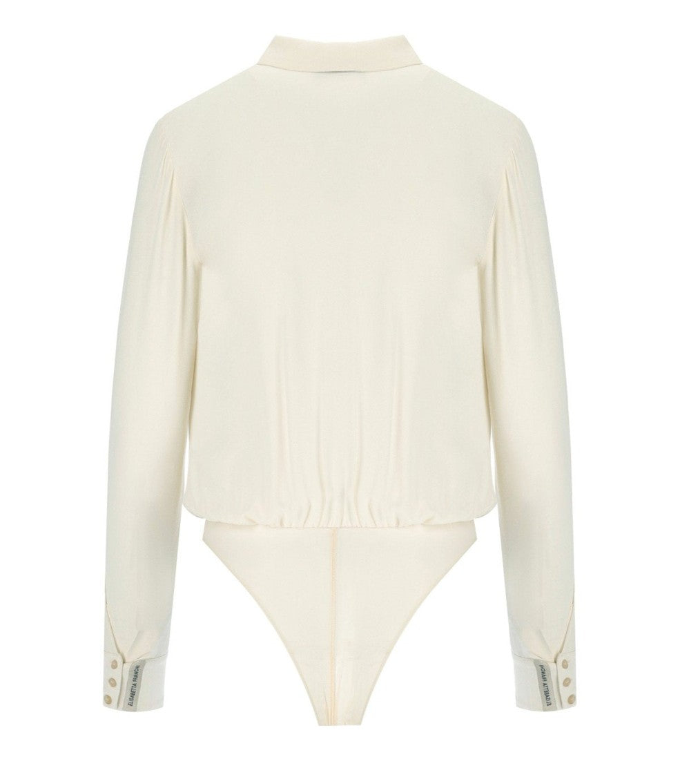 Elisabetta Franchi Milk Bodysuit Shirt