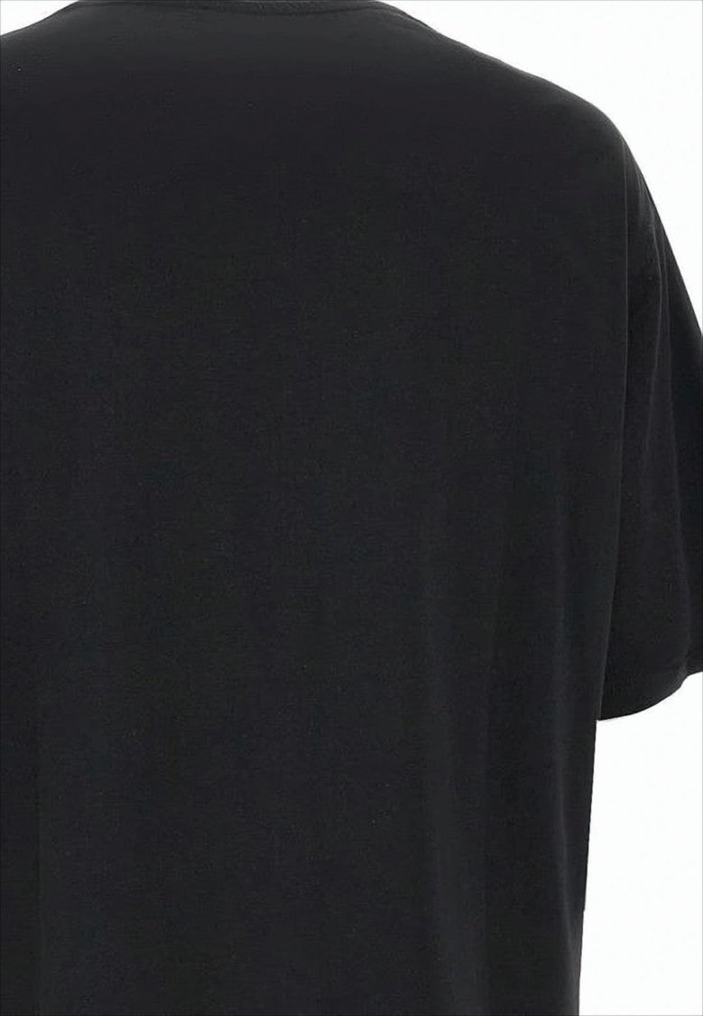 Versace Relaxed-Fit Black Graphic Print T-Shirt