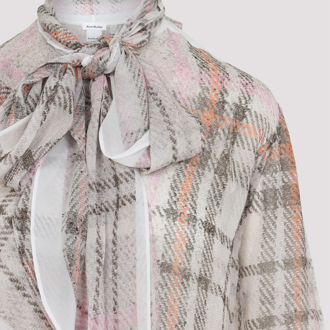 Acne Studios Grey Silk Blouse