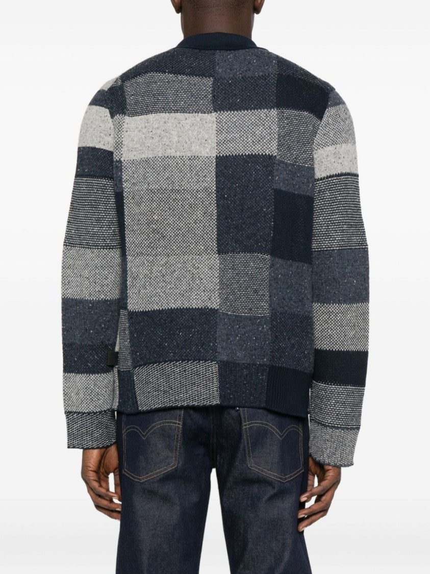 Paul Smith Textured Patchwork Knit Sweater