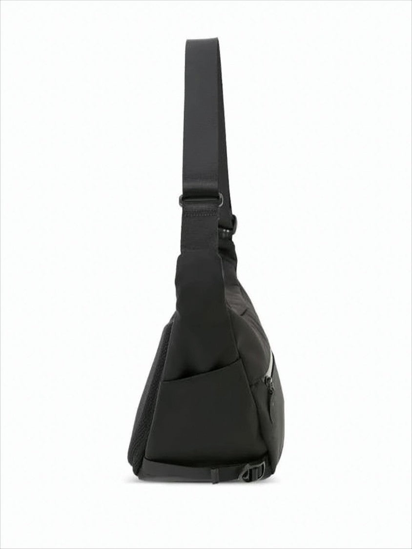 Porter Minimalist Shoulder Bag With Front Zip Pocket