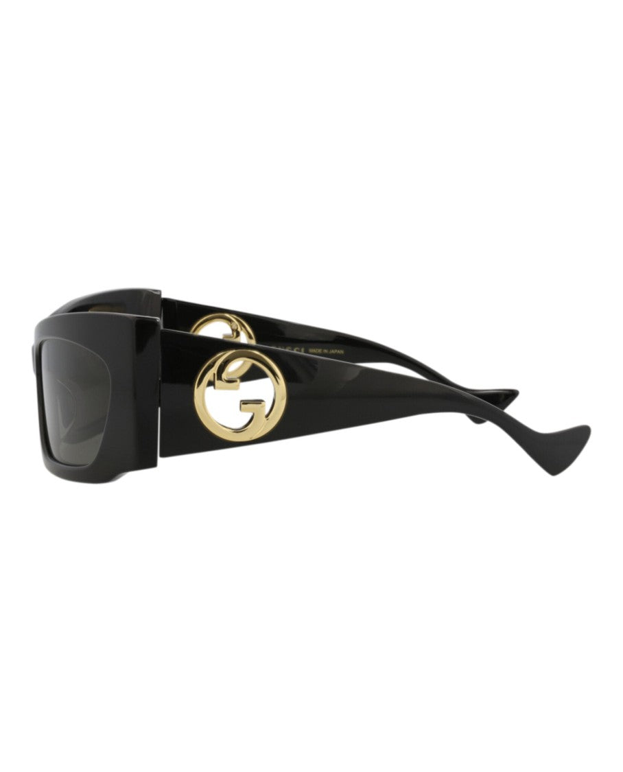Gucci Shield-Frame Recycled Acetate Sunglasses