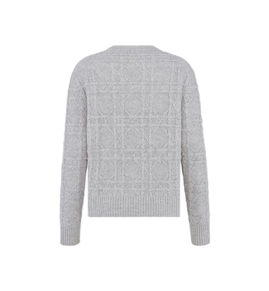 Christian Dior Textured Geometric Pattern Knit Top