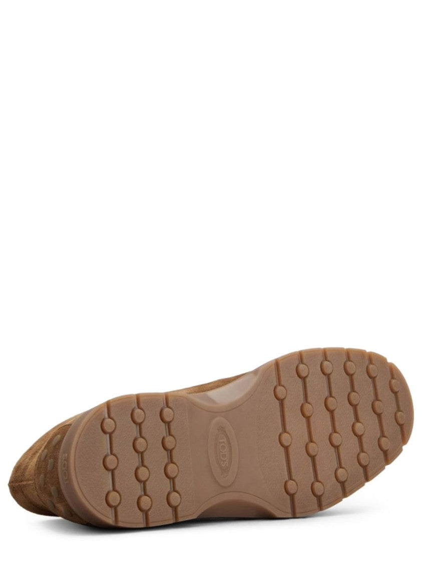Tod's Mid-Top Shoes In Soft Suede Calfskin
