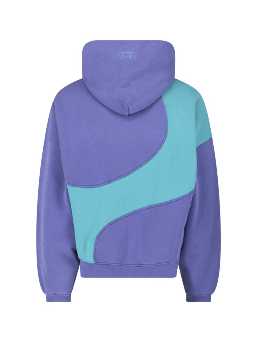 Erl 'Swirl' Hoodie – Purple/Light Blue